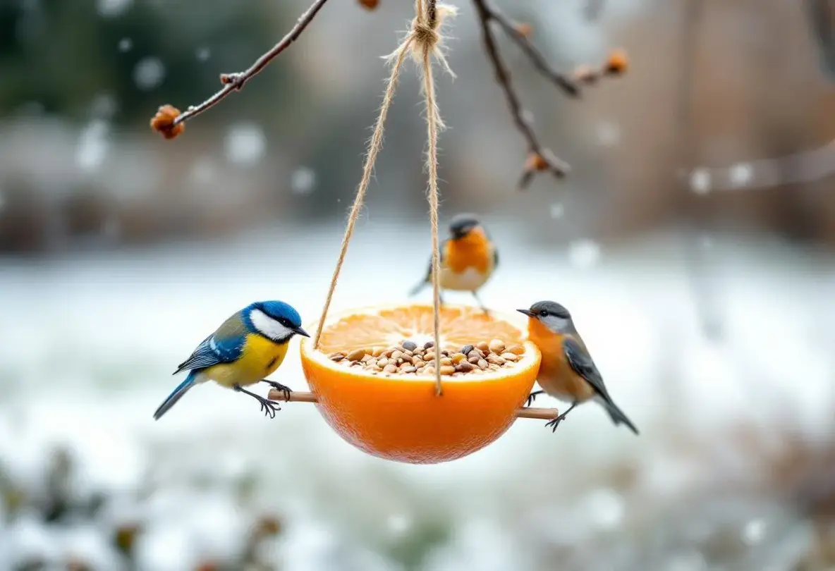 Cet agrume que vous jetez chaque matin peut devenir un refuge précieux pour les oiseaux du jardin cet hiver