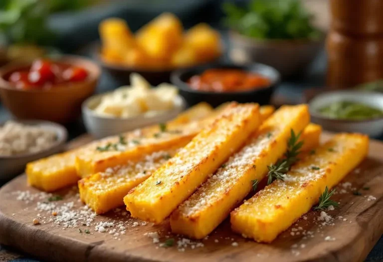 Prêts en 30 minutes, ces sticks de polenta ultra dorés au parmesan subliment l’apéro comme le dîner
