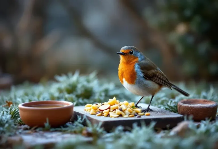 Rouges-gorges au jardin : ce soir, mettez dehors cet aliment de base à 3 centimes, que presque tous les jardiniers oublient