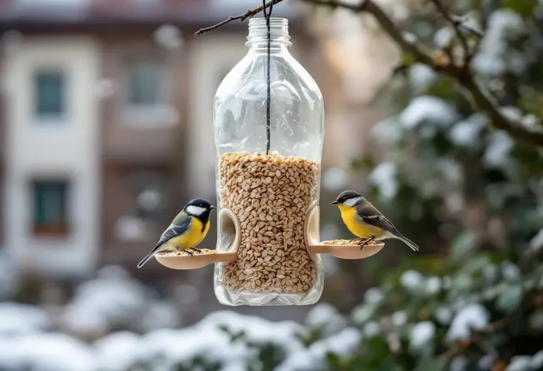 Voici comment une simple bouteille plastique devient une mangeoire parfaite pour les oiseaux